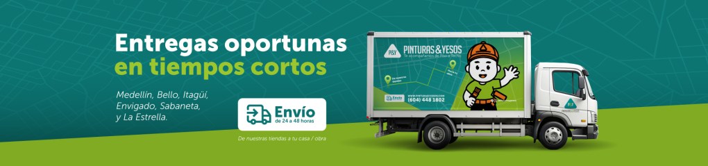 Pinturas y yesos envío